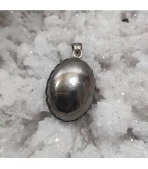 Pendentif en pyrite argent– protection et énergie solaire