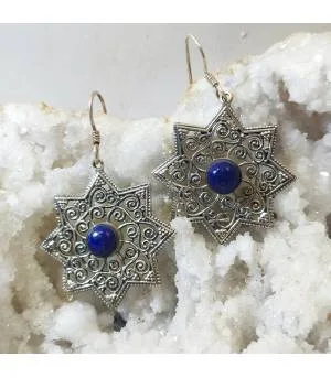 Boucles d’oreilles taara – Argent 925 & Lapis Lazuli