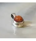 Pendentif Sûria argent et pierre du soleil