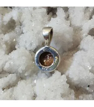 Pendentif Sûria argent et pierre du soleil