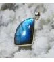 Pendentif arborescence argent labradorite bleue