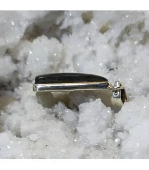 Pendentif arborescence argent labradorite bleue