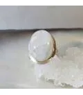 Bague argent bijou épuré pierre de lune