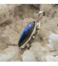 Pendentif ethno tribal argent 92.5 labradorite