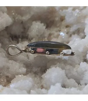 Pendentif ethno tribal argent 92.5 labradorite