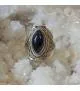 Bague argent bijou ethnique onyx noir