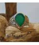 Bague ethnique indienne aventurine verte