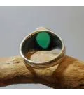 Bague ethnique indienne aventurine verte