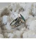 Bague ethnique indienne aventurine verte