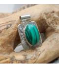 Pendentif argent sunshine malachite