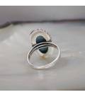 Bague lagon argent et larimar