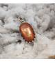 Pendentif ethnique argent et pierre du soleil naturelle