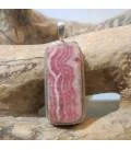 Pendentif argent 925 pierre naturelle Rhodochrosite