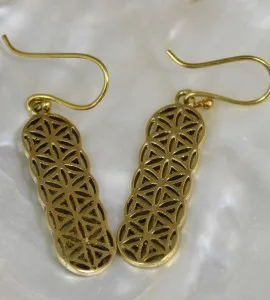 Bijoux ethnique boucles d'oreilles laiton Caen shantilight