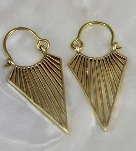 Boucles d'oreilles ethniques chic et classique en laiton shantilight