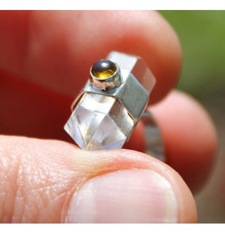 Bague ethnique cristaux quartz shantilight Caen