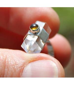 Bague ethnique cristaux quartz shantilight Caen