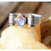 bague ethnique bijoux argent pierre de lune Shantilight