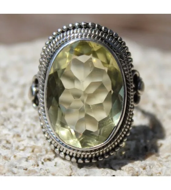 Bague argent bijoux pierre citrine shantilight Caen Bague argent bijoux pierre citrine shantilight Caen