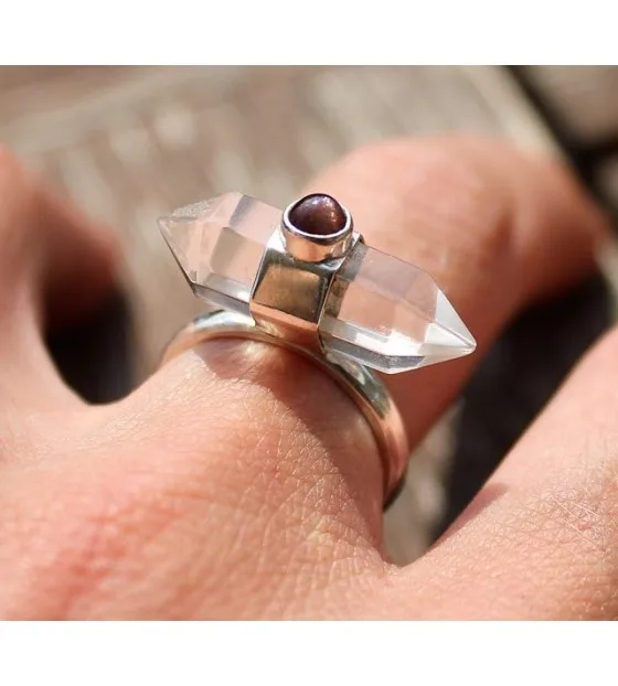 Bijoux ethnique cristal bague argent shantilight caen Bijoux ethnique cristal bague argent shantilight caen