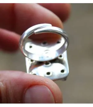 Bague argent bijoux pierre de lune