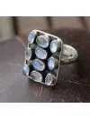 Bague argent bijoux pierre de lune