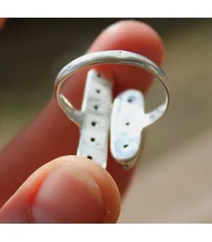 Bague argent bijoux ethnique pierres de lunes arc en ciel shantilight