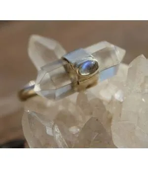 Bague ethnique bague argent ajustable cristal labradorite shantilight