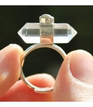 Bague ethnique bague argent ajustable cristal labradorite shantilight