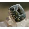Bague argent bijoux pierre naturelle brute jaspe cristaux shantilight