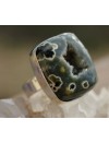 Bague argent bijoux pierre naturelle brute jaspe cristaux shantilight