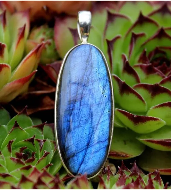 Bijoux argent pierre naturelle labradorite bleue Bijoux argent pierre naturelle labradorite bleue