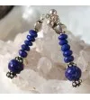 Boucles d'oreilles ethniques chic lapis lazuli argent shantilight
