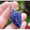 Bijoux indiens pendentif argent sodalite et pierre de lune shantilight
