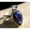 Bijoux argent bague peristerite et sodalite shantilight