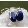 Boucles d'oreilles argent bijoux pierres naturelles lapis lazuli shantilight