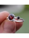 Bague argent grenat pierres naturelles