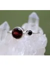 Bague argent grenat pierres naturelles