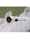 Bague argent grenat pierres naturelles