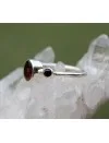 Bague argent grenat pierres naturelles