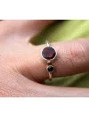 Bague argent grenat pierres naturelles
