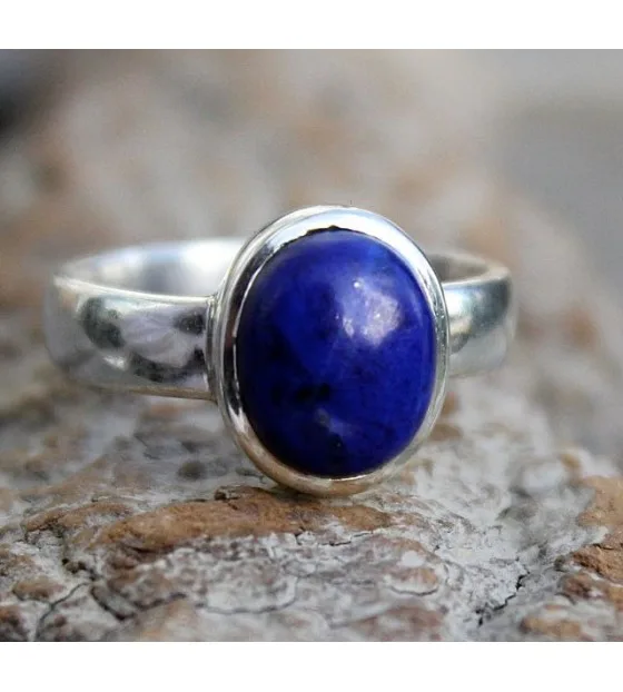 Bijoux homme bague argent lapis lazuli shantilight Bijoux homme bague argent lapis lazuli shantilight
