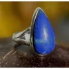 Bijoux ethnique bague argent lapis lazuli shantilight