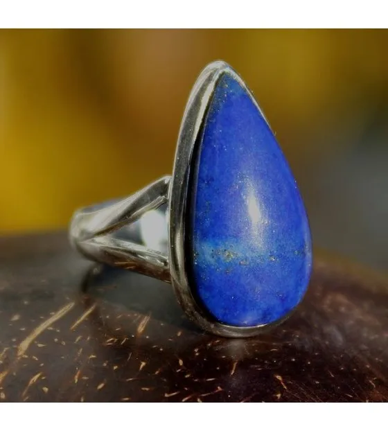 Bijoux ethnique bague argent lapis lazuli shantilight Bijoux ethnique bague argent lapis lazuli shantilight