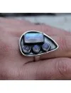 Bijoux ethnique bague argent pierre de lune Shantilight