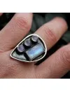 Bijoux ethnique bague argent pierre de lune Shantilight