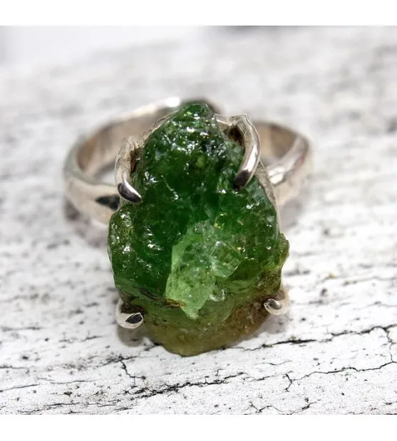 Bijoux ethnique bague argent péridot shantilight Bijoux ethnique bague argent péridot shantilight