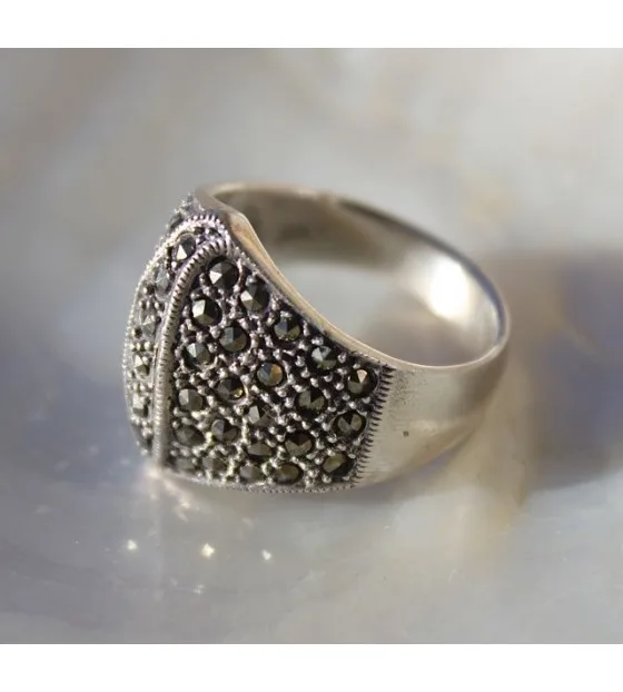 Bague indienne argent pyrite shantilight Bague indienne argent pyrite shantilight