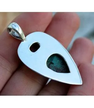 Pendentif argent bijoux ethnique homme femme turquoise corail shantilight
