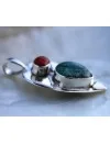 Pendentif argent bijoux ethnique homme femme turquoise corail shantilight